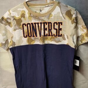 Converse Kids Camo and Navy Tee Boys